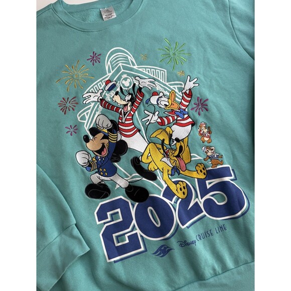2025 Disney Cruise Line sweatshirt Adults Size 3XL Unisex Crew Neck Oversize - Picture 5 of 8